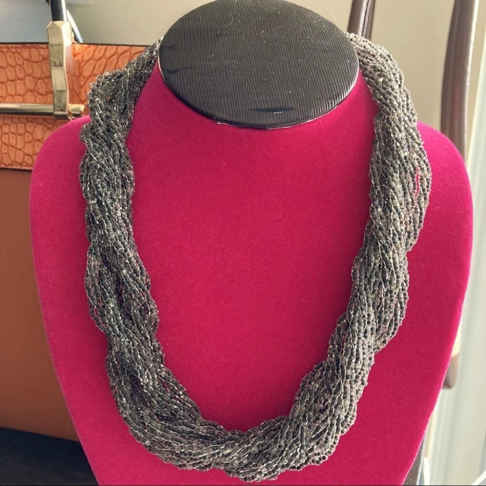BEADED Twist  Necklace